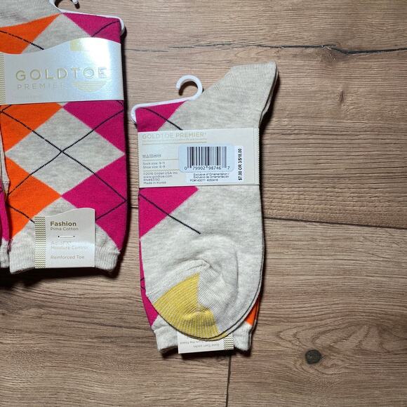 Gold Toe Womens Socks Premier Pima Cotton New Bundle - Picture 3 of 4